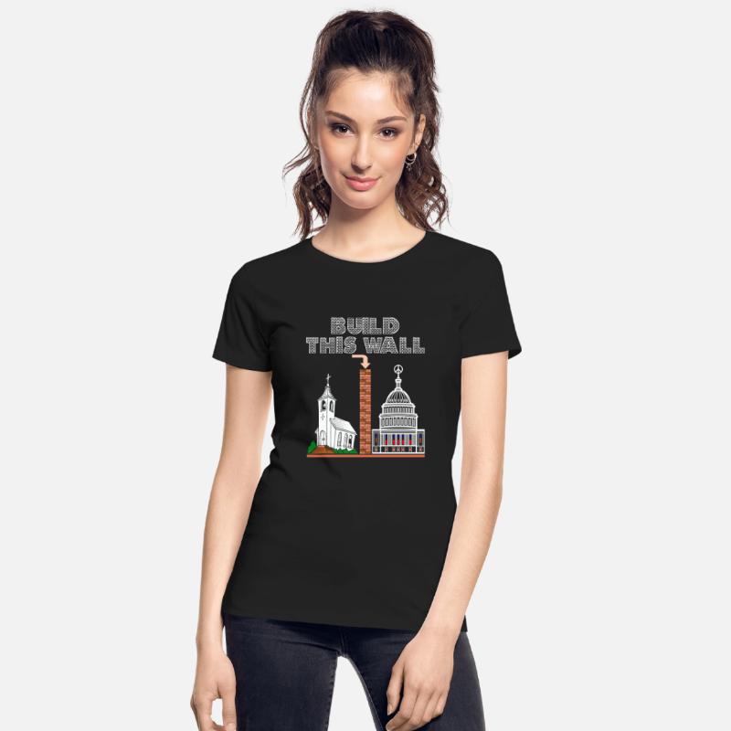 T-Shirt Build a Wall church and state tee gift