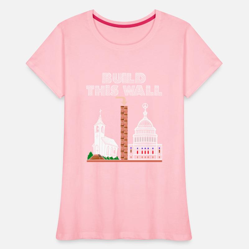 T-Shirt Build a Wall church and state tee gift