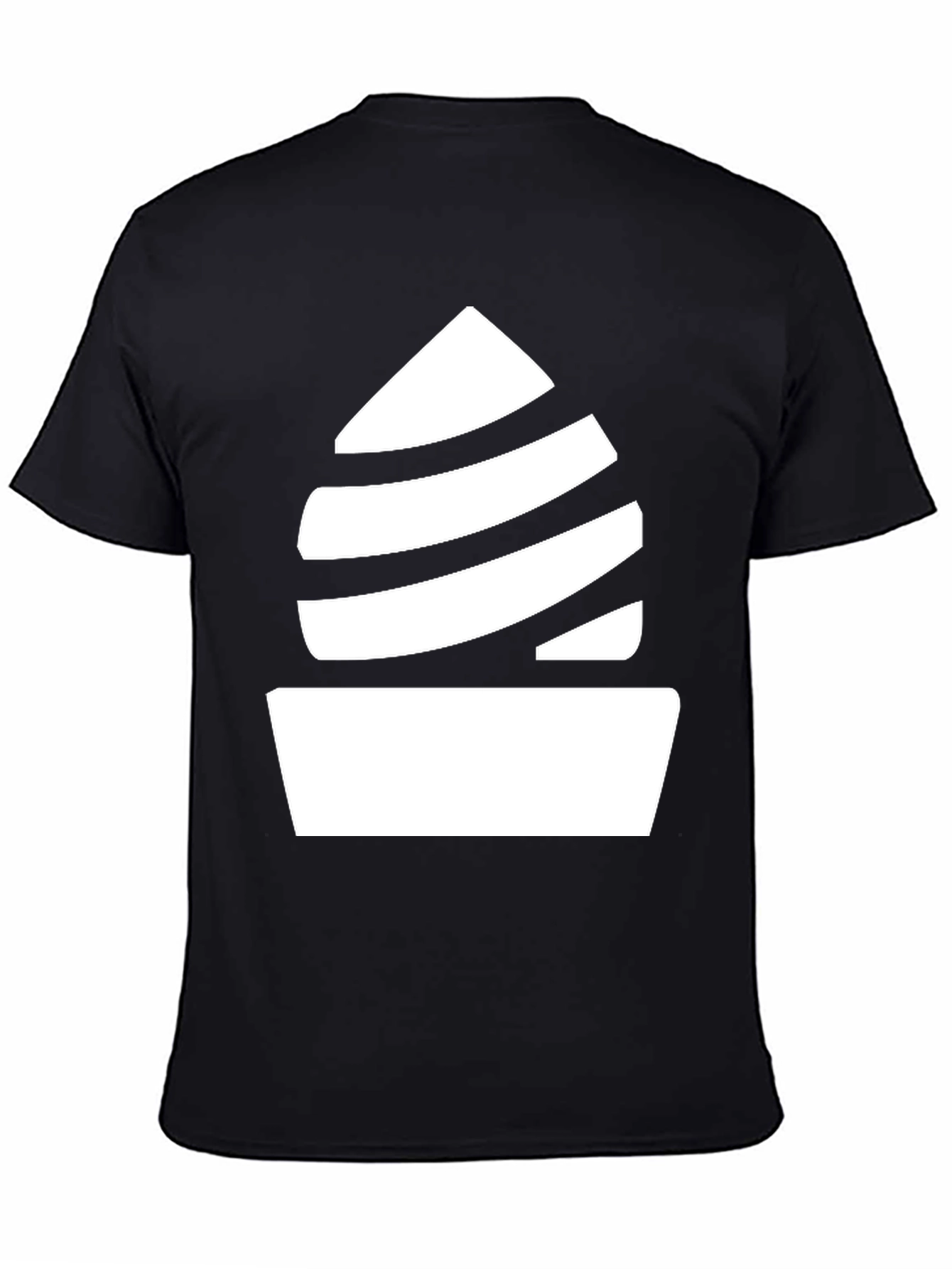 Minimalist Swirl Tee - Black Graphic T-Shirt