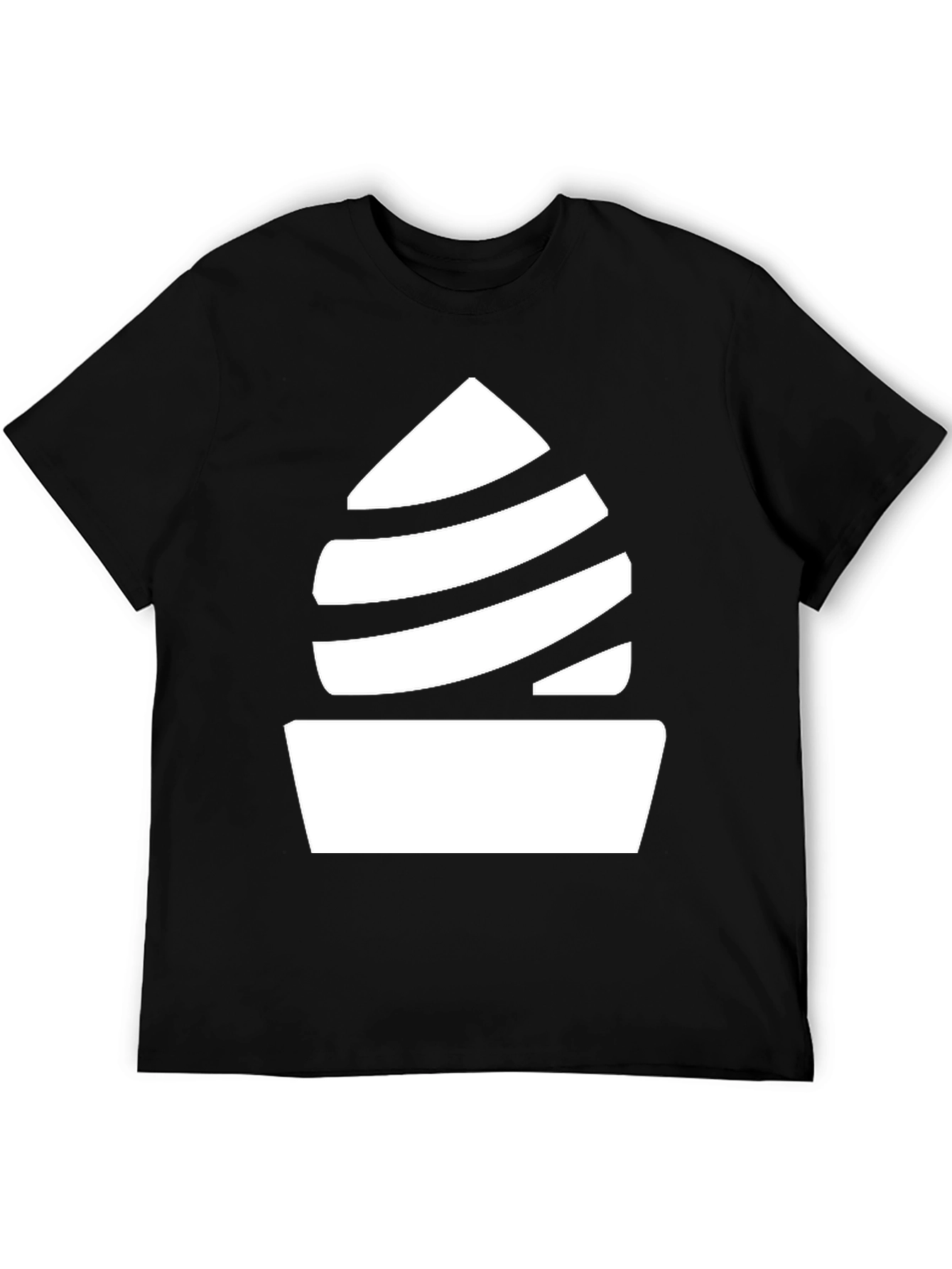 Minimalist Swirl Tee - Black Graphic T-Shirt