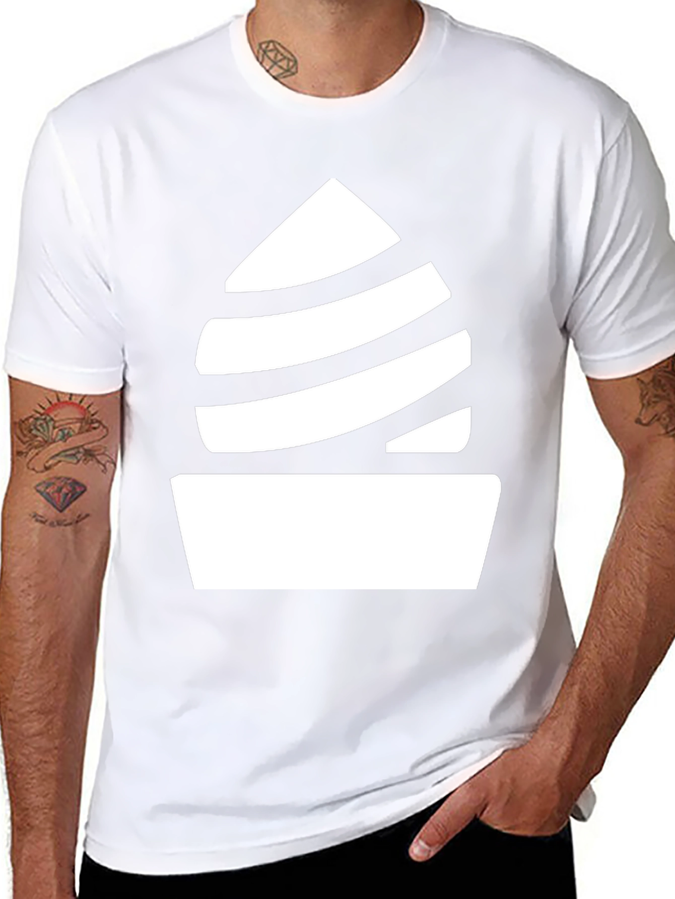 Minimalist Swirl Tee - Black Graphic T-Shirt