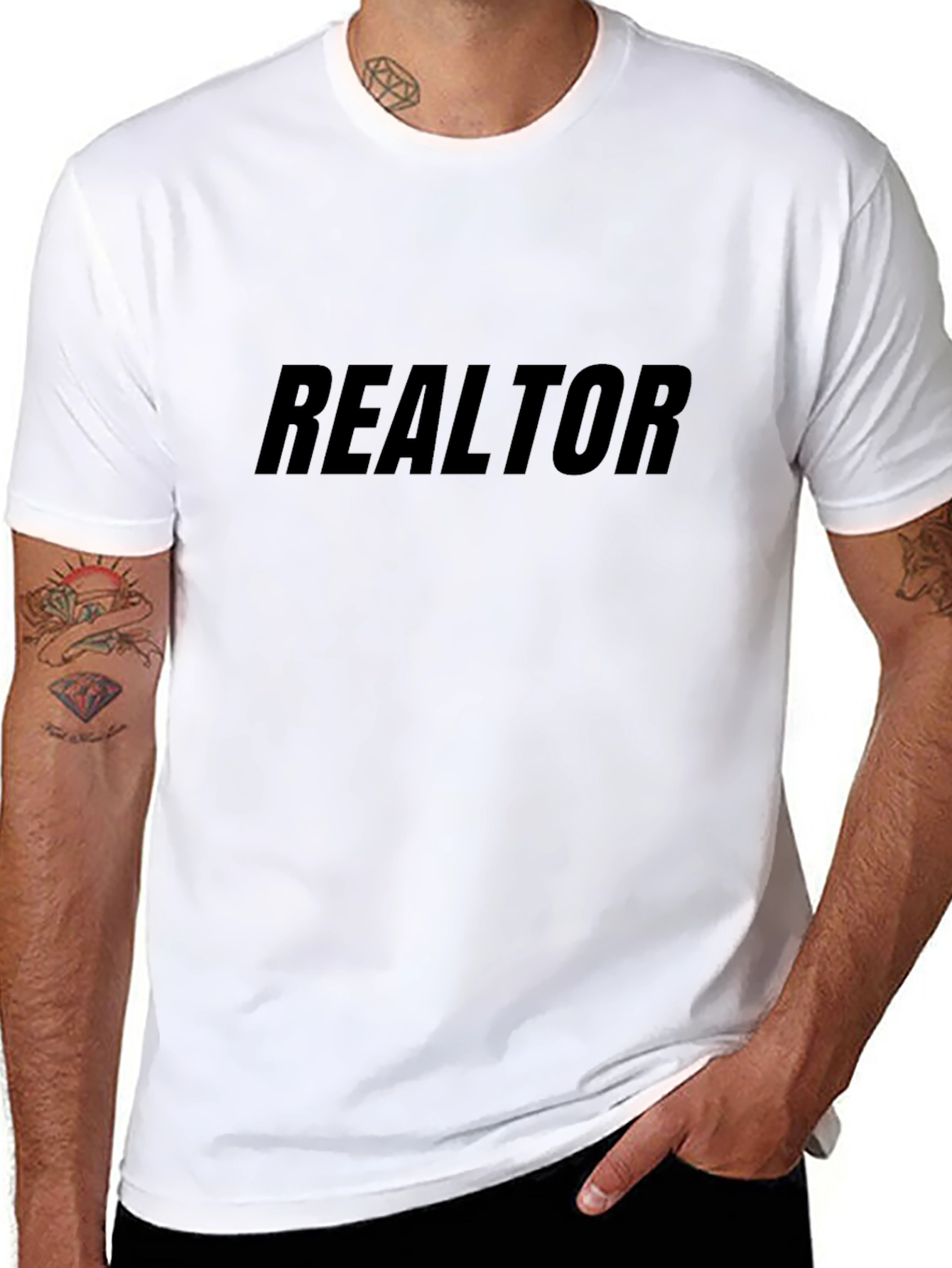 Realtor Black T-Shirt - Professional Style