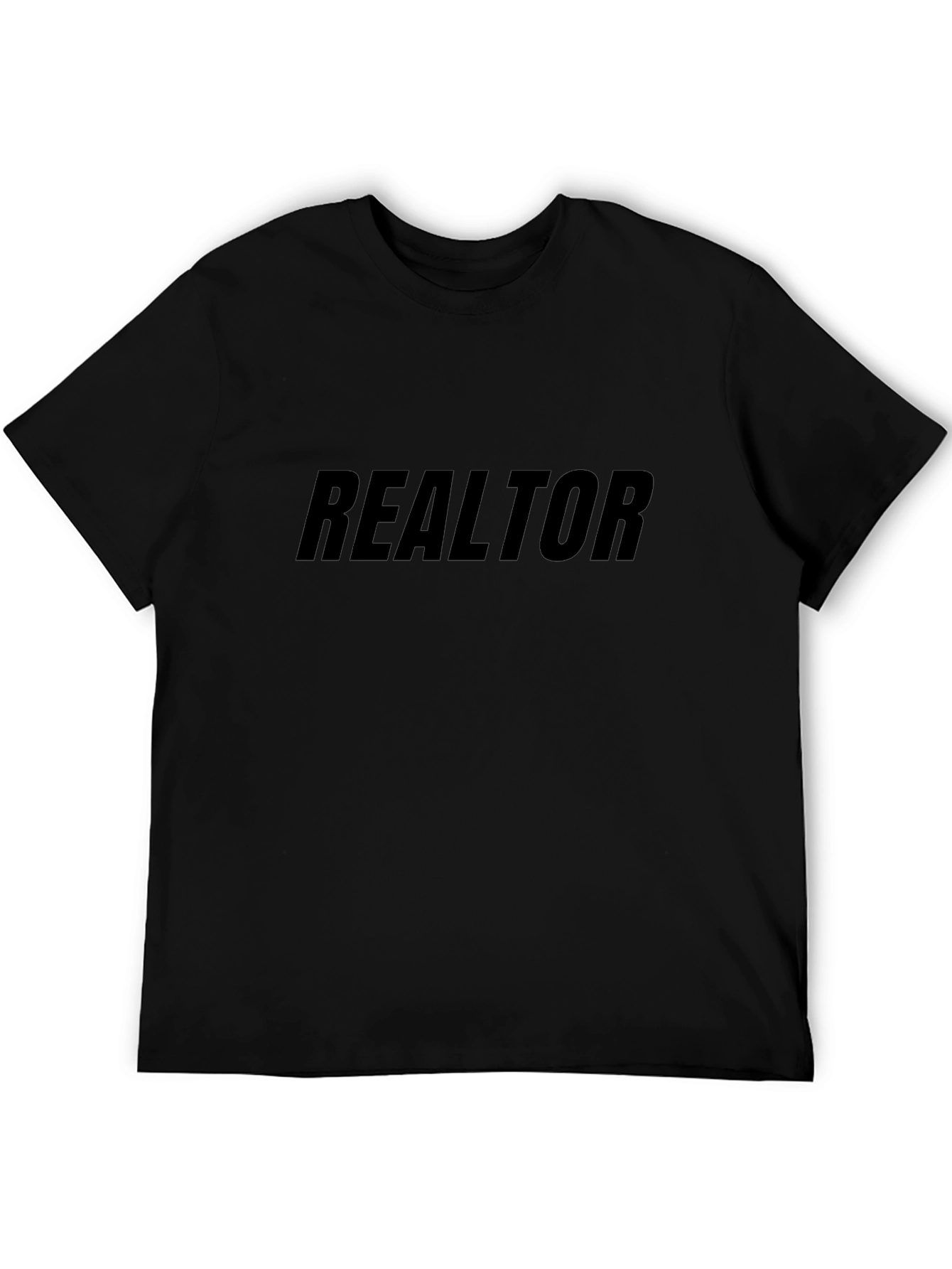 Realtor Black T-Shirt - Professional Style