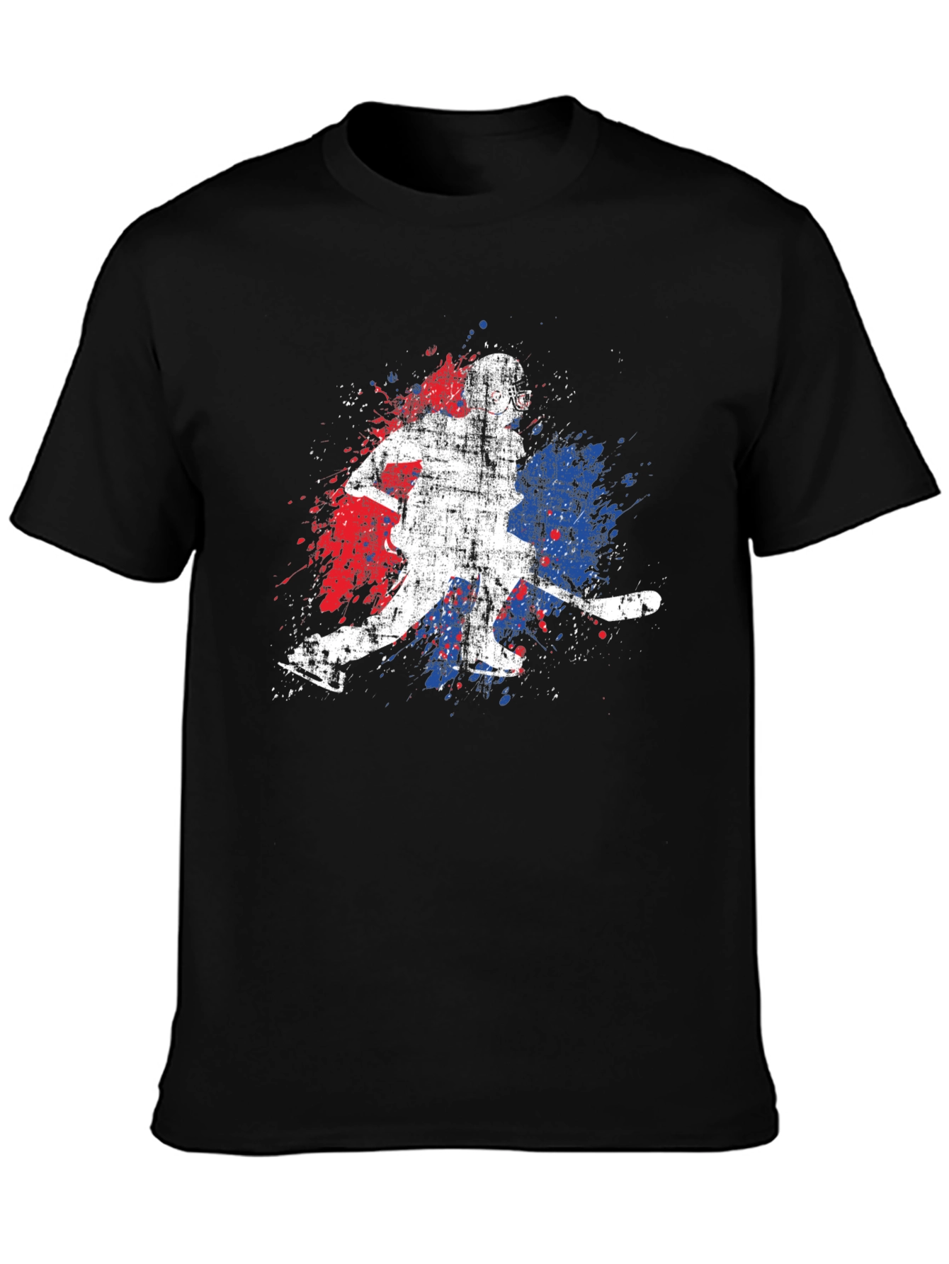 Hockey Player Graphic Tee - Sporty Style