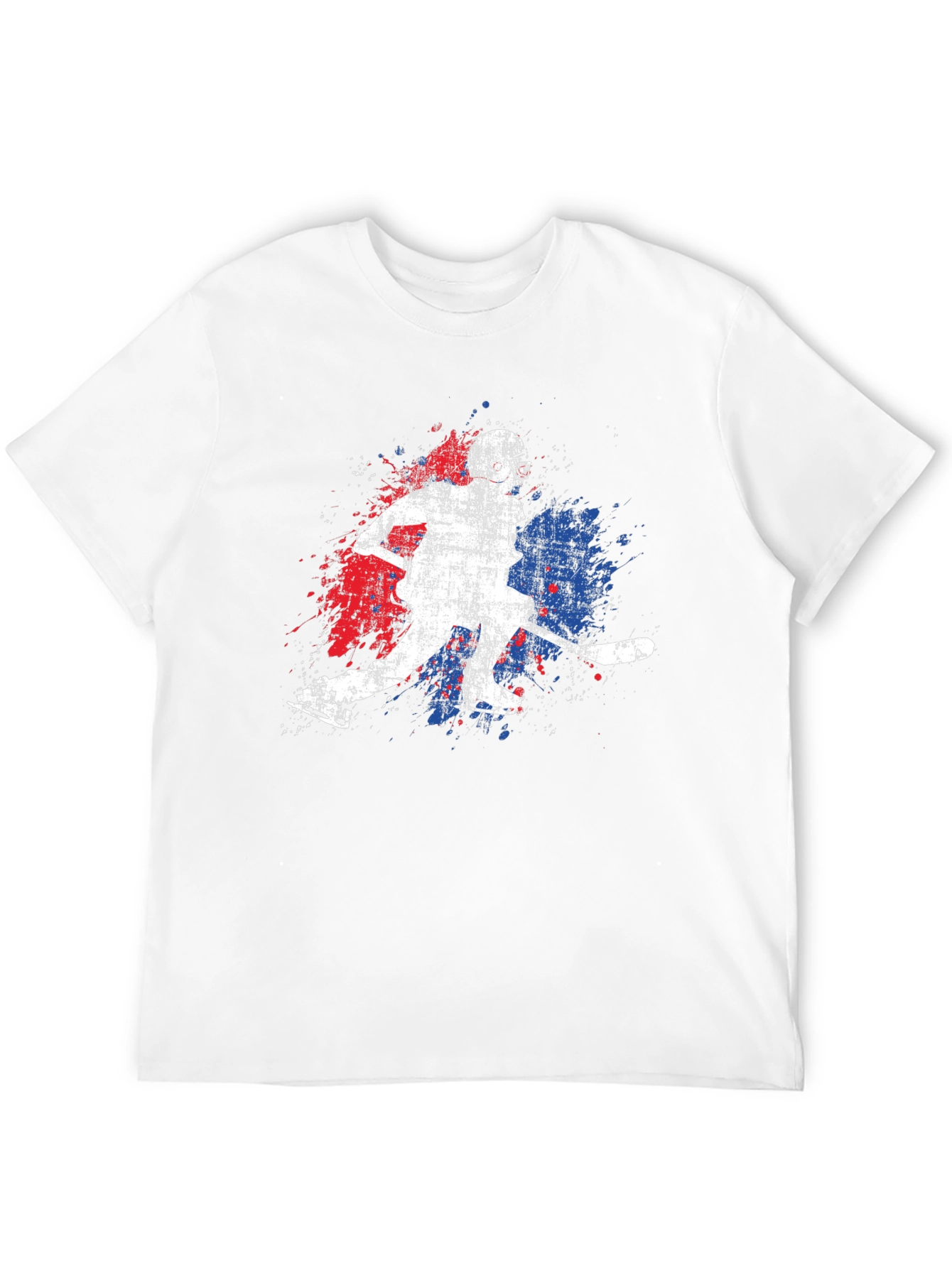 Hockey Player Graphic Tee - Sporty Style
