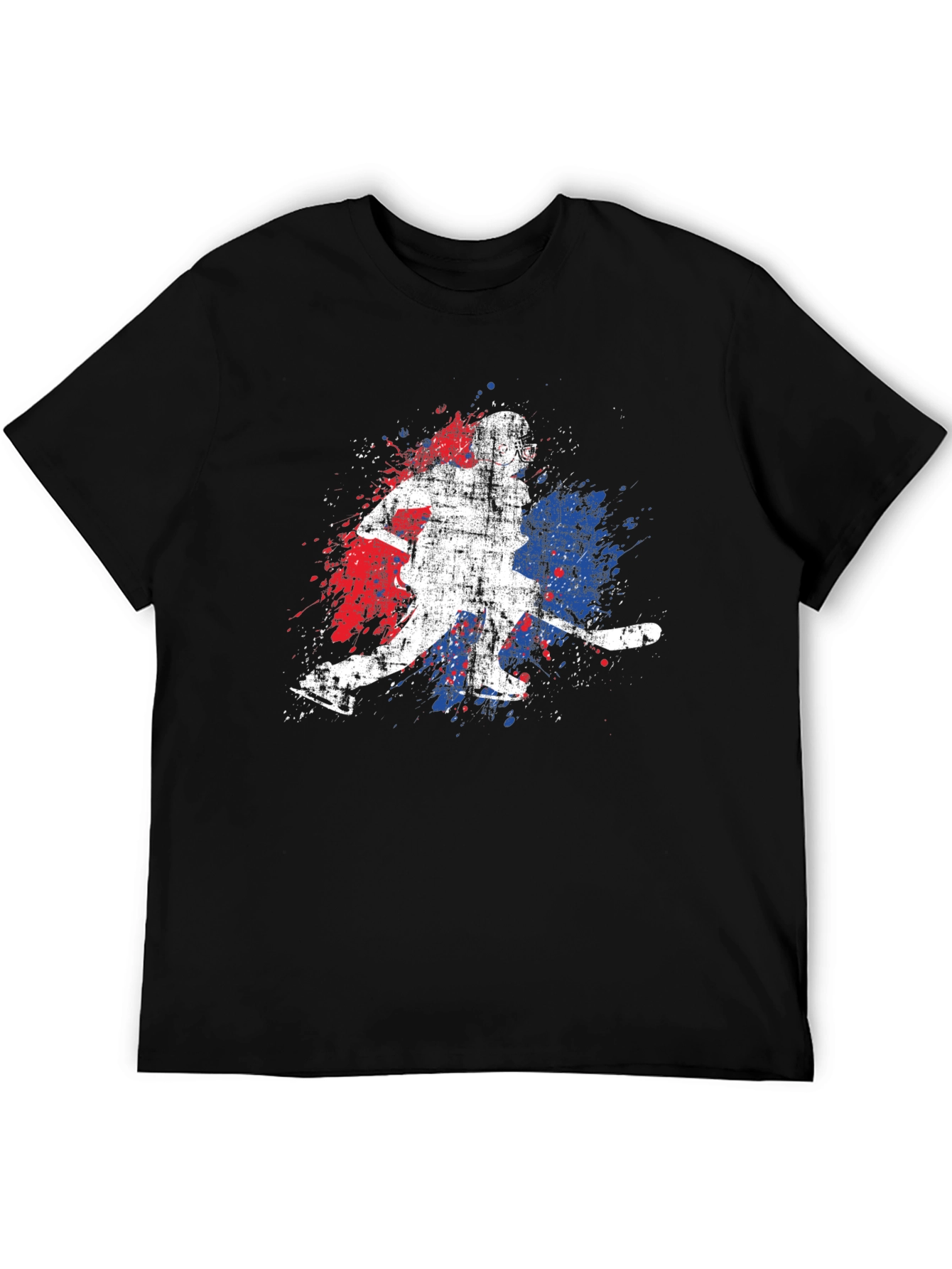 Hockey Player Graphic Tee - Sporty Style
