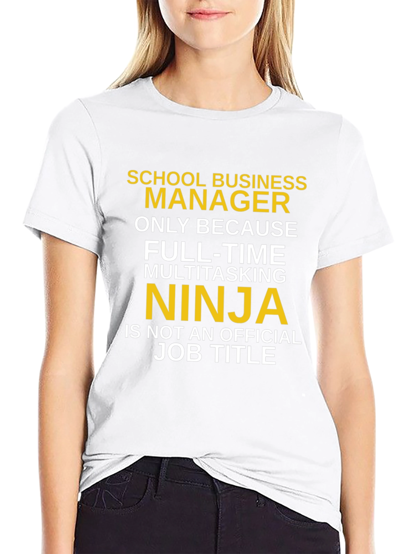 School Business Manager T-Shirt - Multitasking Ninja Tee