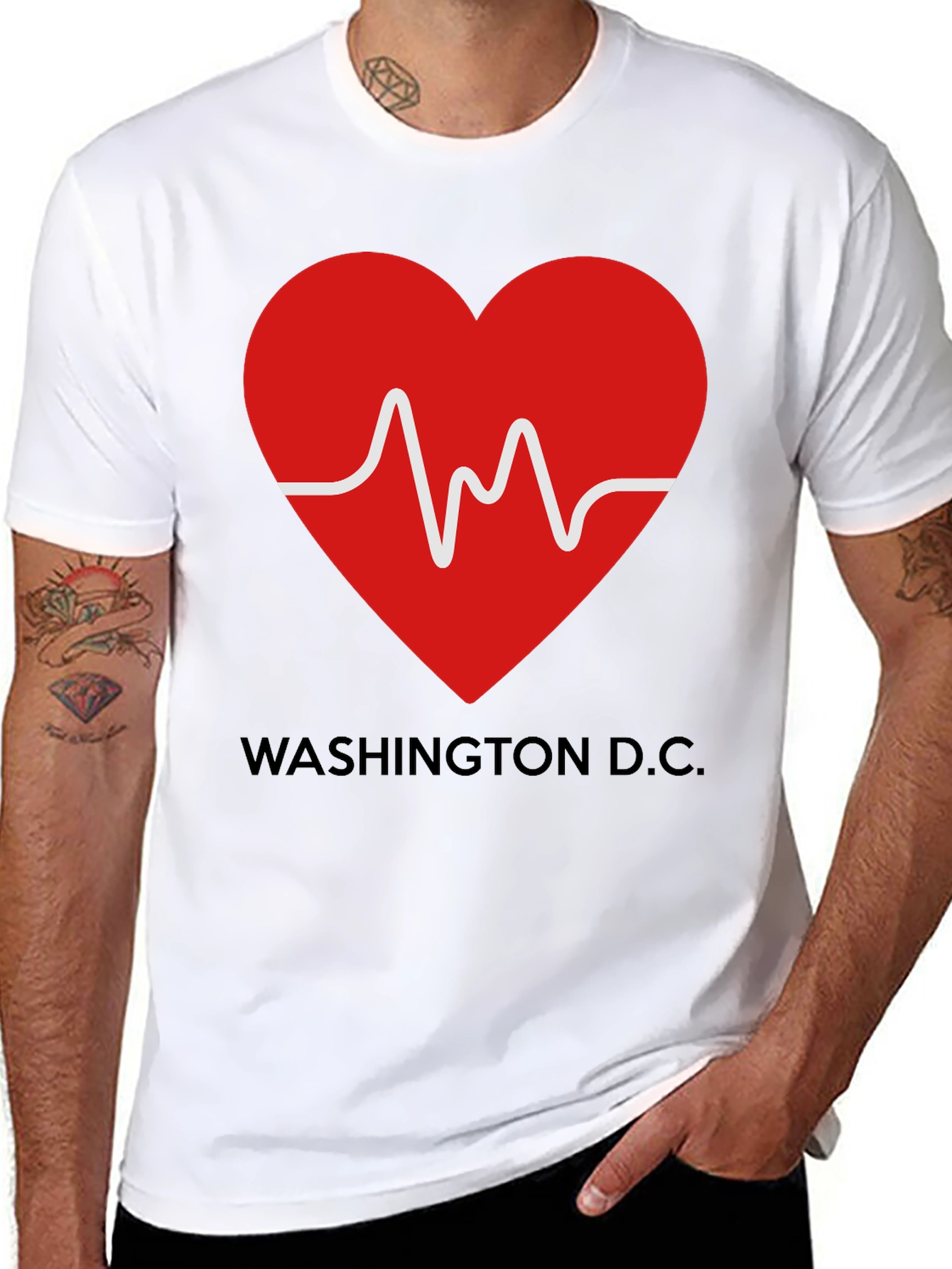 Washington D.C. Heartbeat T-Shirt