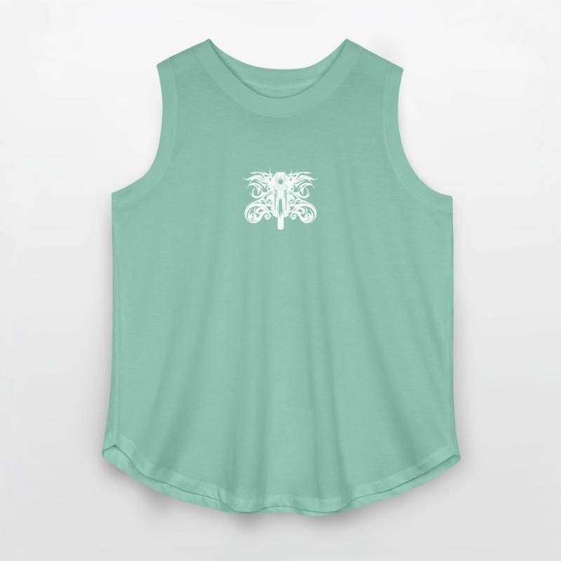 Tattoo Wild Flames Style Motor Racing