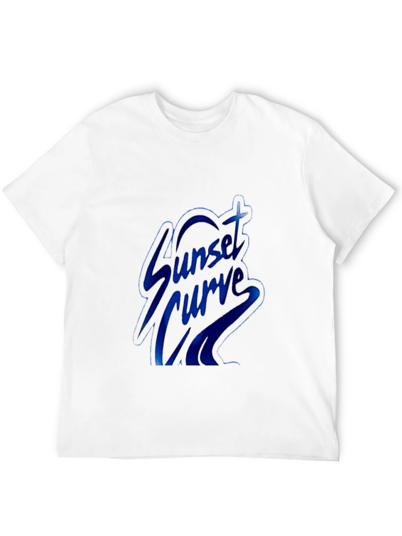 Sunset Curve Band Graphic Tee - Black Cotton