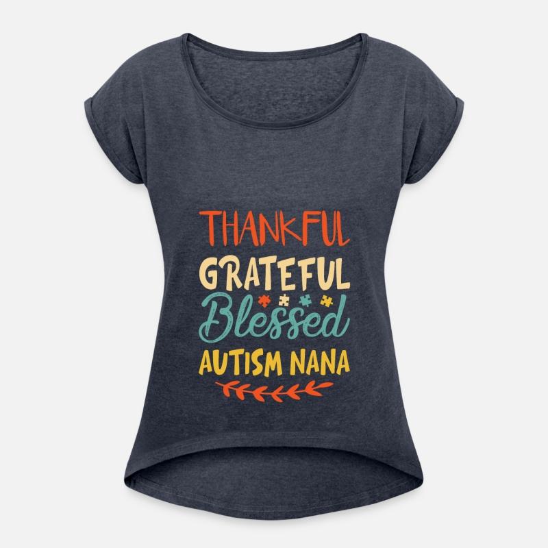 Thankful Grateful Blessed Autism Nana Vintage