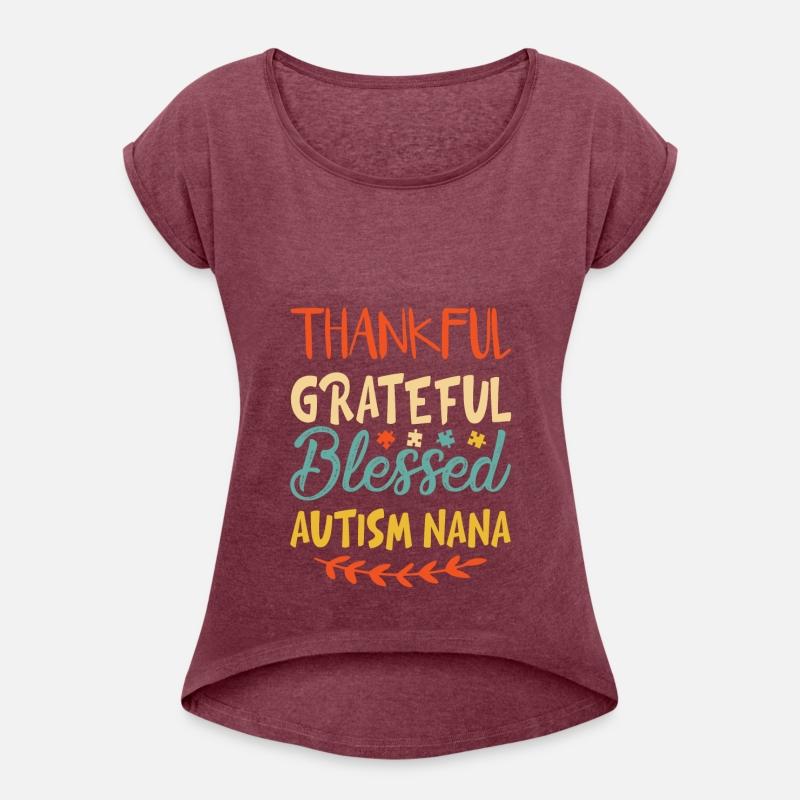 Thankful Grateful Blessed Autism Nana Vintage