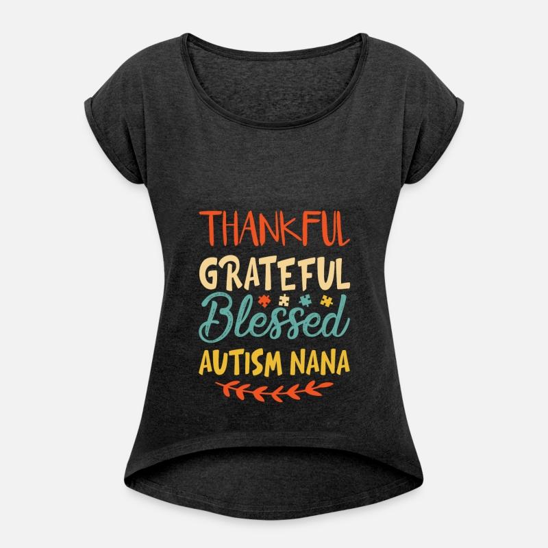 Thankful Grateful Blessed Autism Nana Vintage