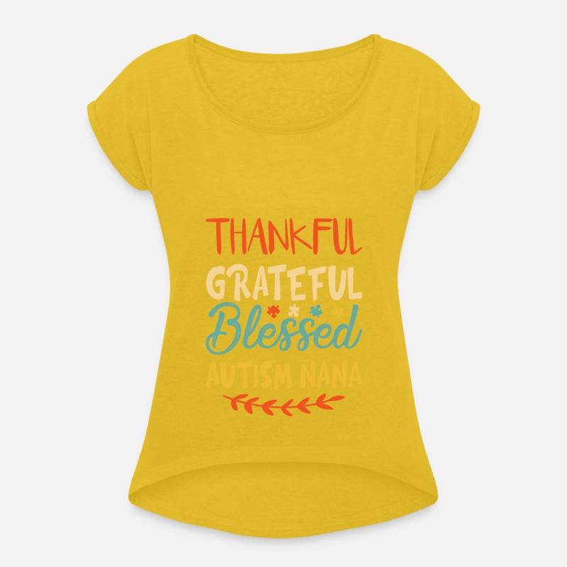 Thankful Grateful Blessed Autism Nana Vintage
