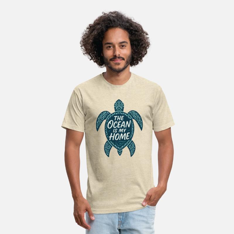 The Ocean Is My Home | Tribal Turtle Ocean Design