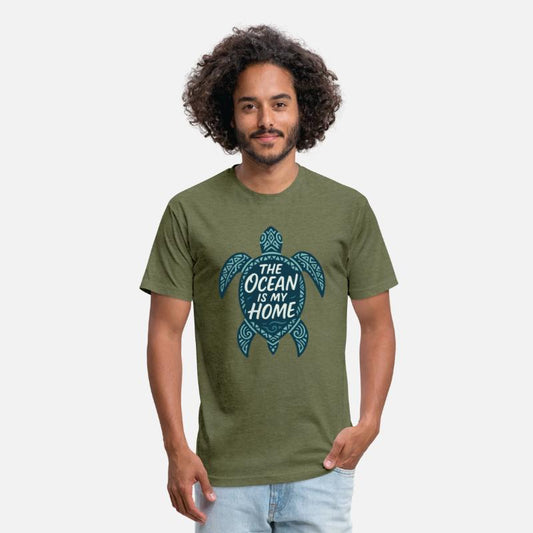 The Ocean Is My Home | Tribal Turtle Ocean Design