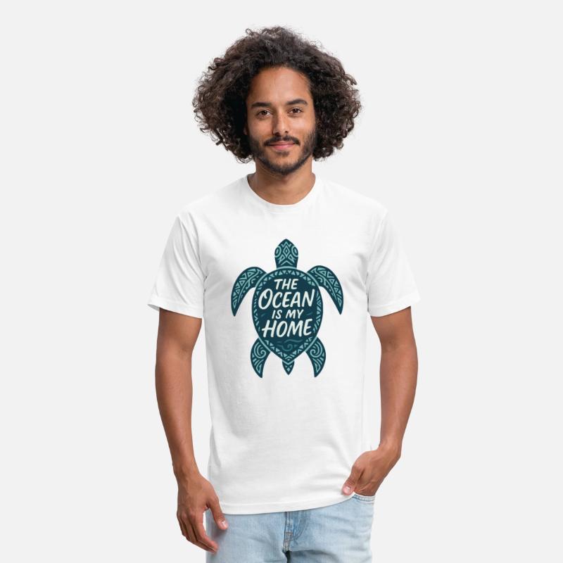 The Ocean Is My Home | Tribal Turtle Ocean Design