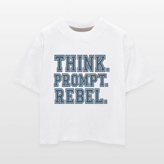 Think Prompt Rebel T-Shirt – Bold Typography for V