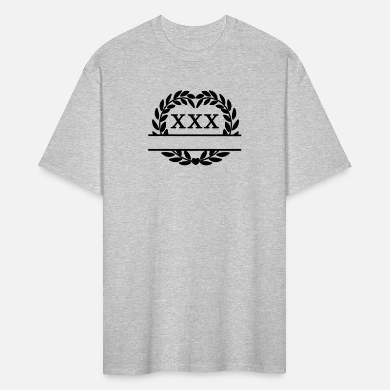 thirty years, laurel wreath in Latin numerals