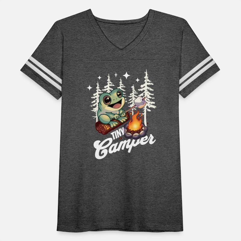 Tiny Camper Cute Frog Roasting Marshmallow