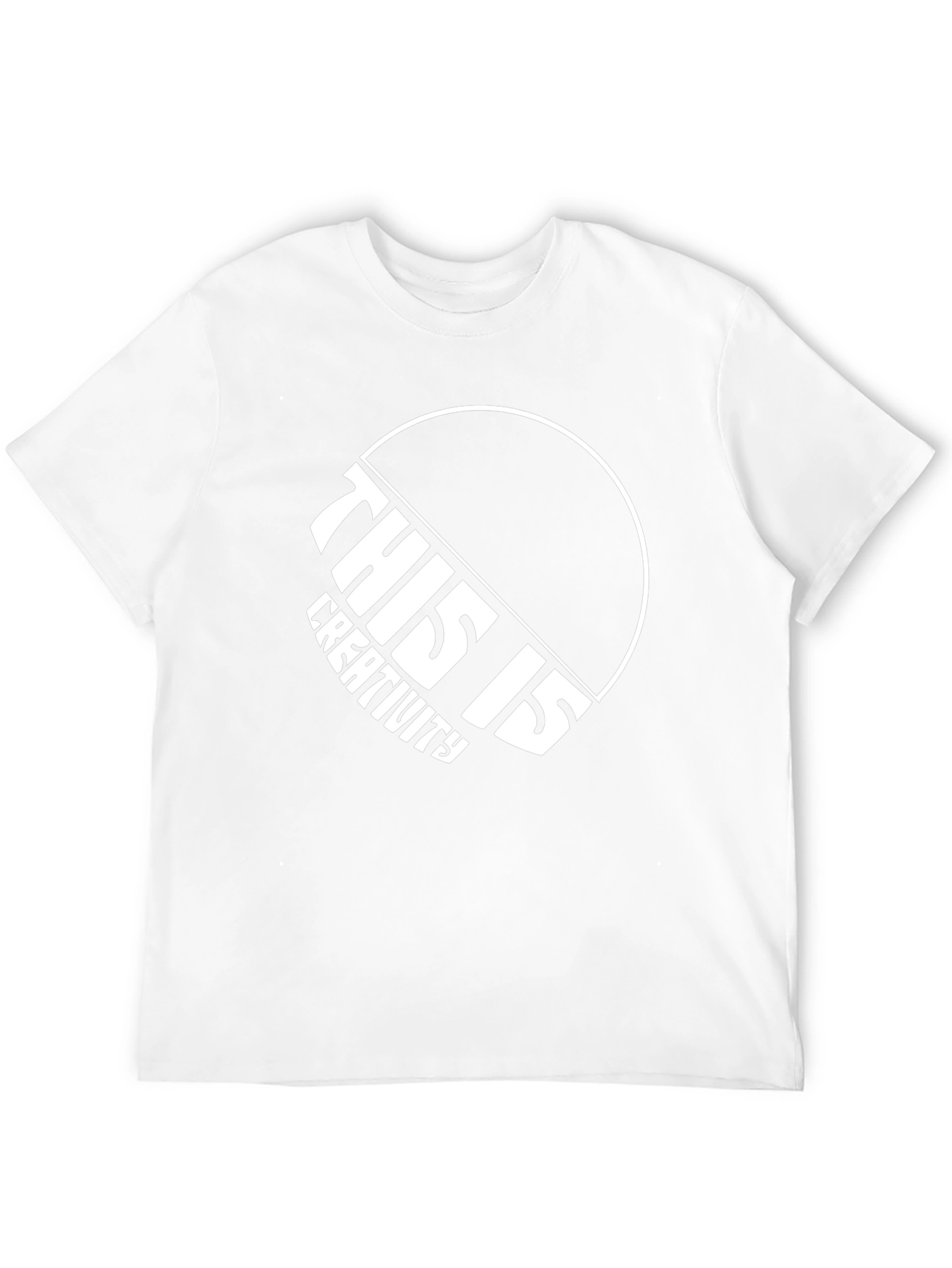 Creative Design Graphic Tee - Black