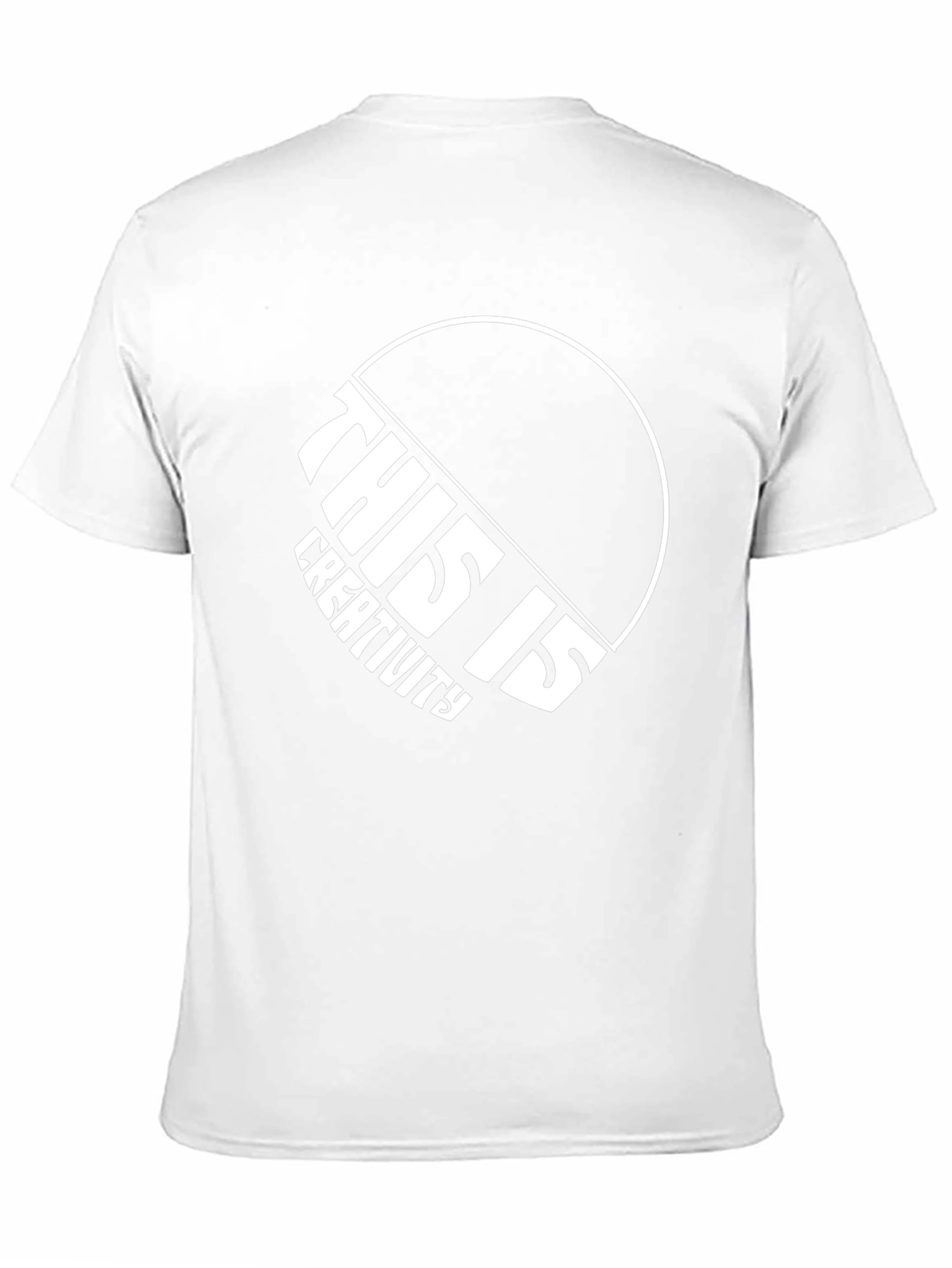Creative Design Graphic Tee - Black