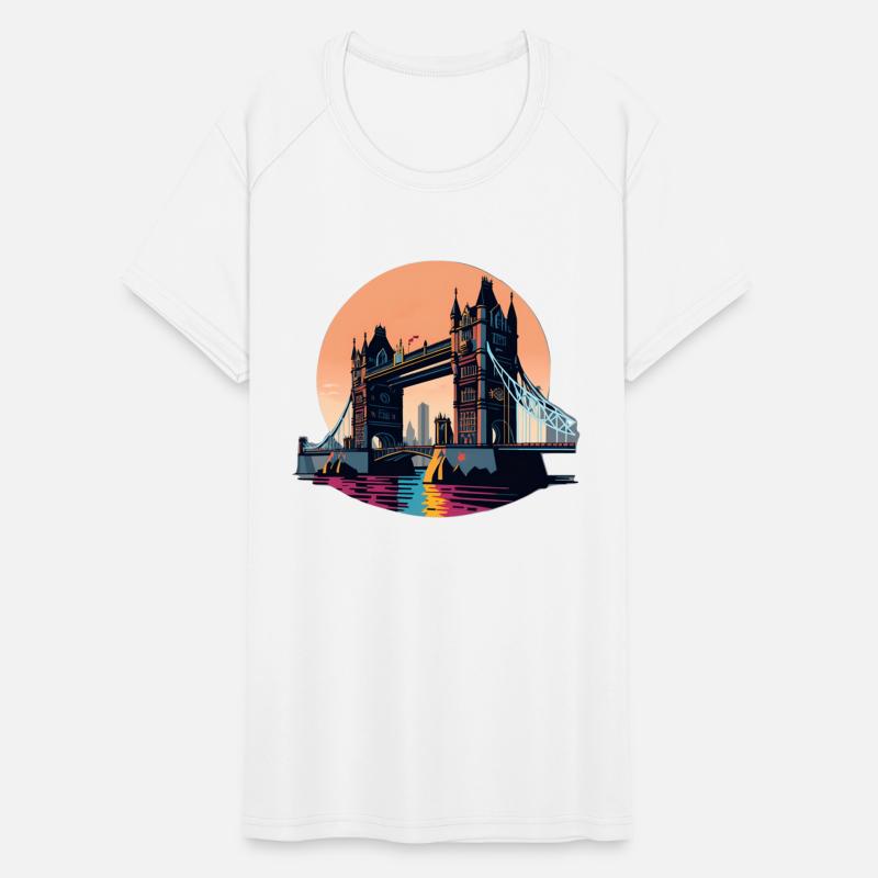 Tower Bridge. Cute retro vintage design