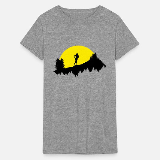 Trail running, woman