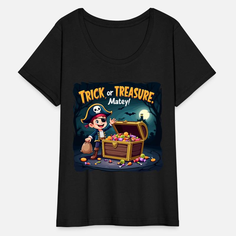 Trick or Treasure Pirate Month Halloween