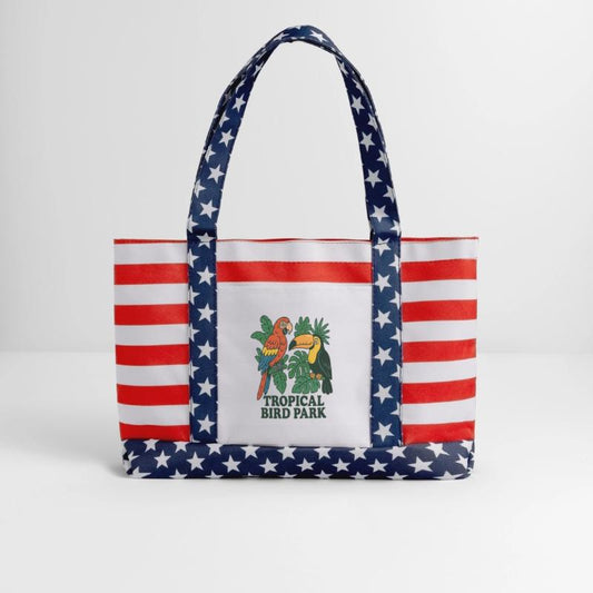 Tropical Bird Park Nature Illustration