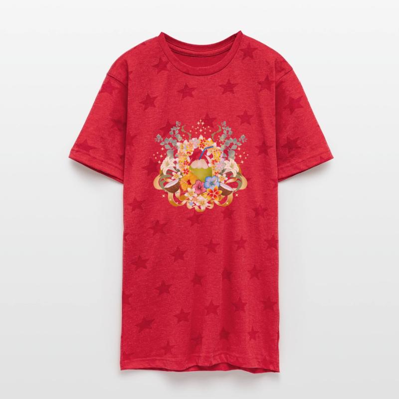 Tropical Coconut Cocktail with Floral Magic