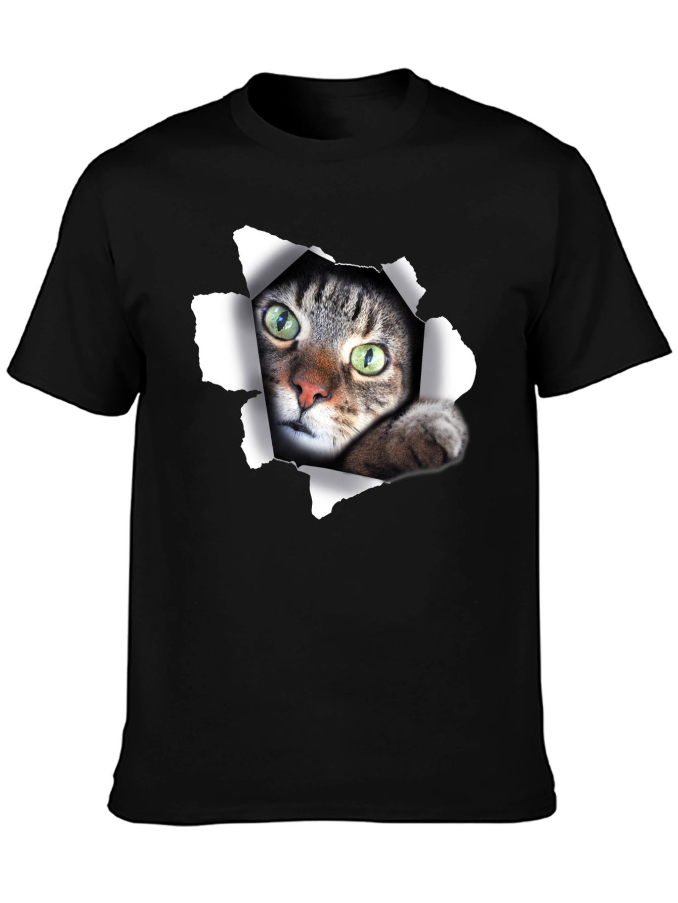 Peek-a-Boo Cat Graphic T-Shirt