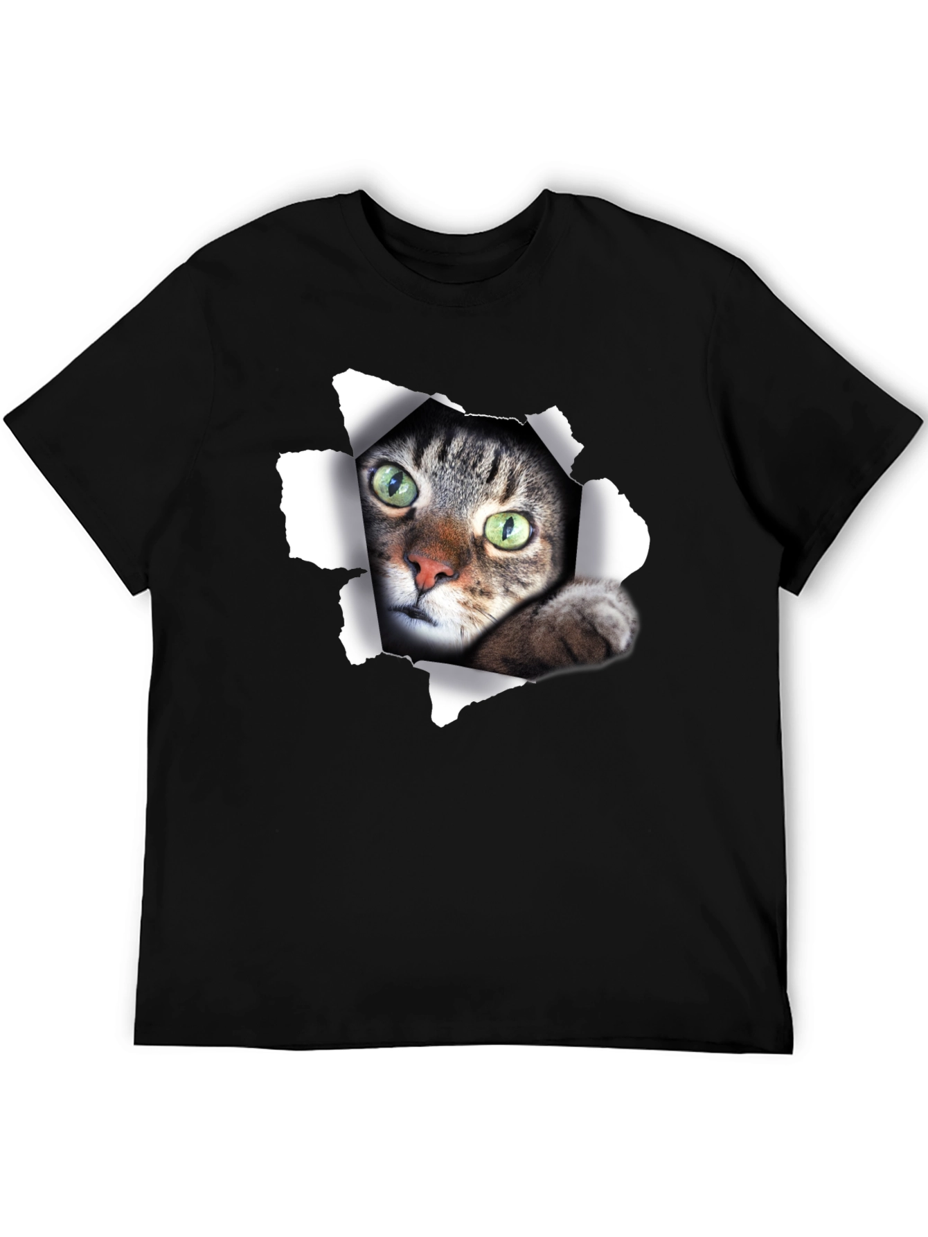 Peek-a-Boo Cat Graphic T-Shirt