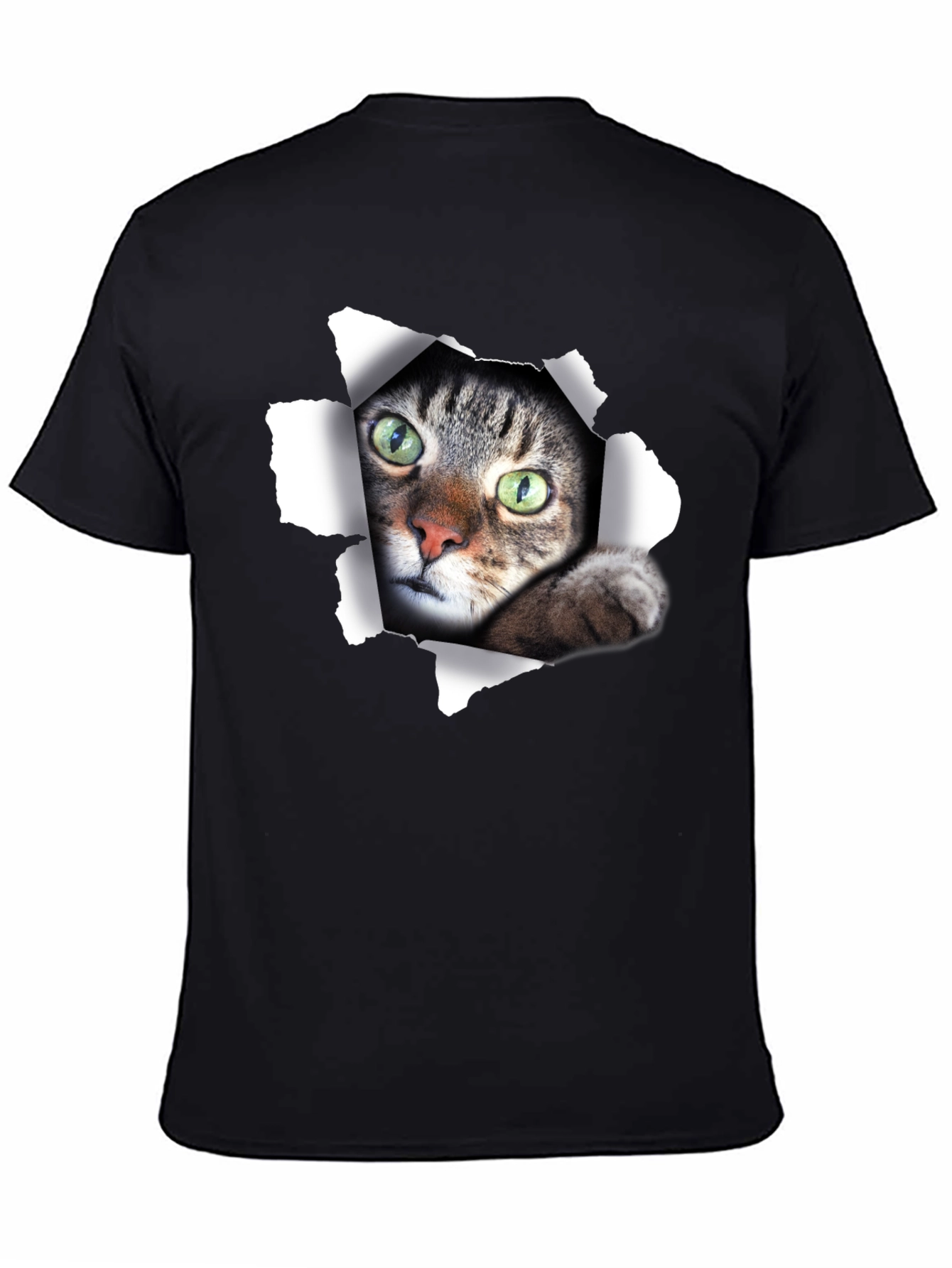 Peek-a-Boo Cat Graphic T-Shirt