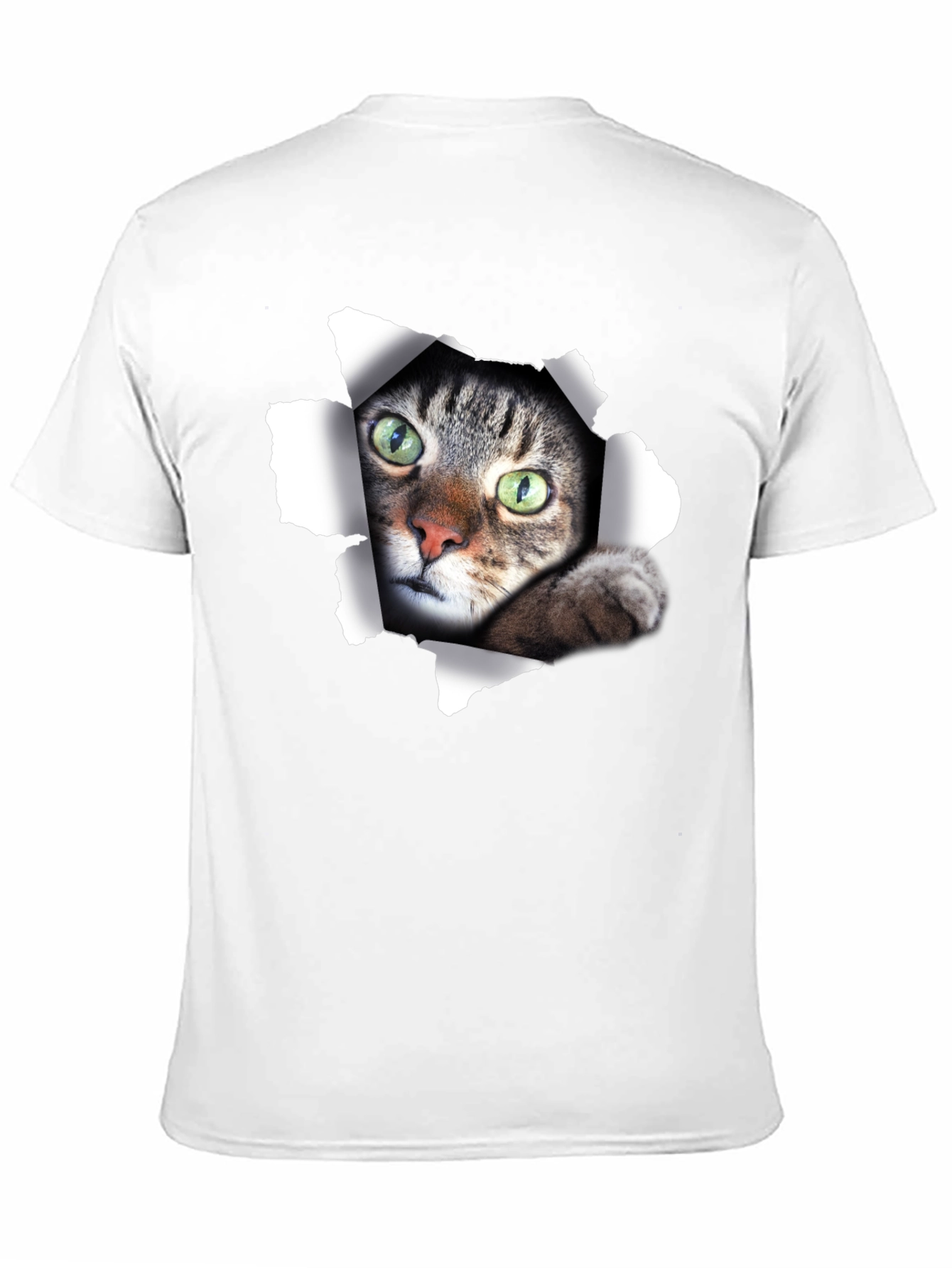 Peek-a-Boo Cat Graphic T-Shirt