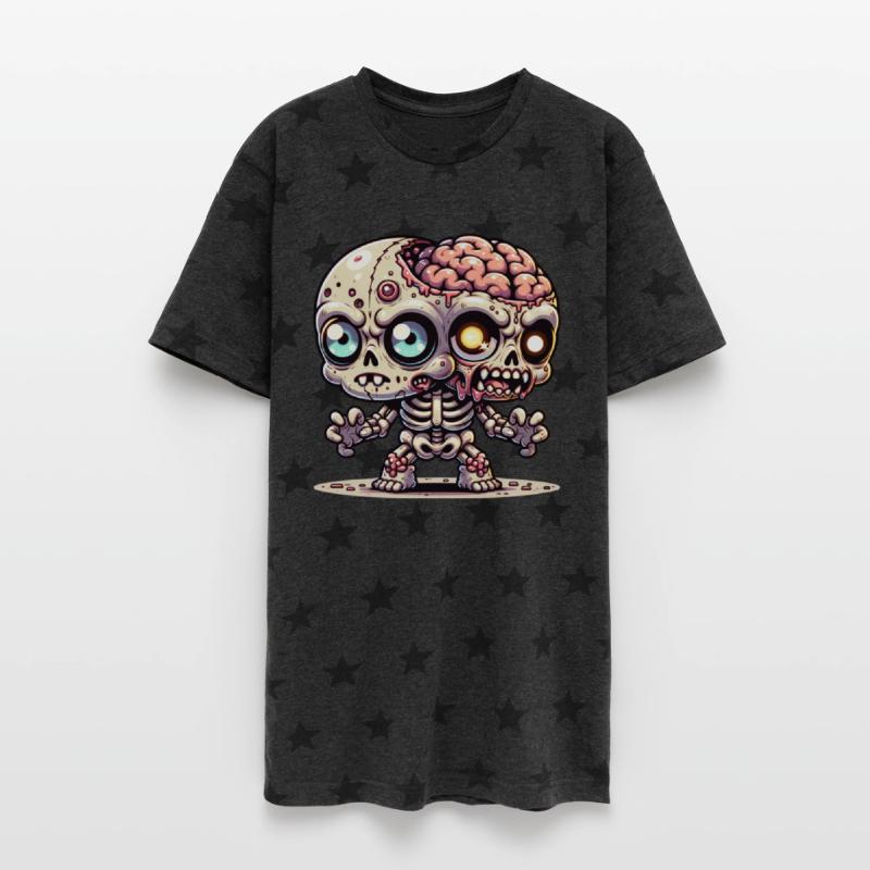 Two-Headed Zombie Skeleton – Creepy Mutant Brain