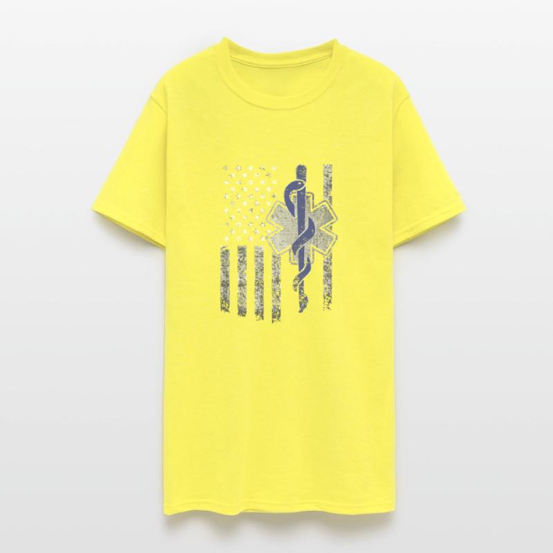 Two-Sided Emt First Responder American Flag Idea