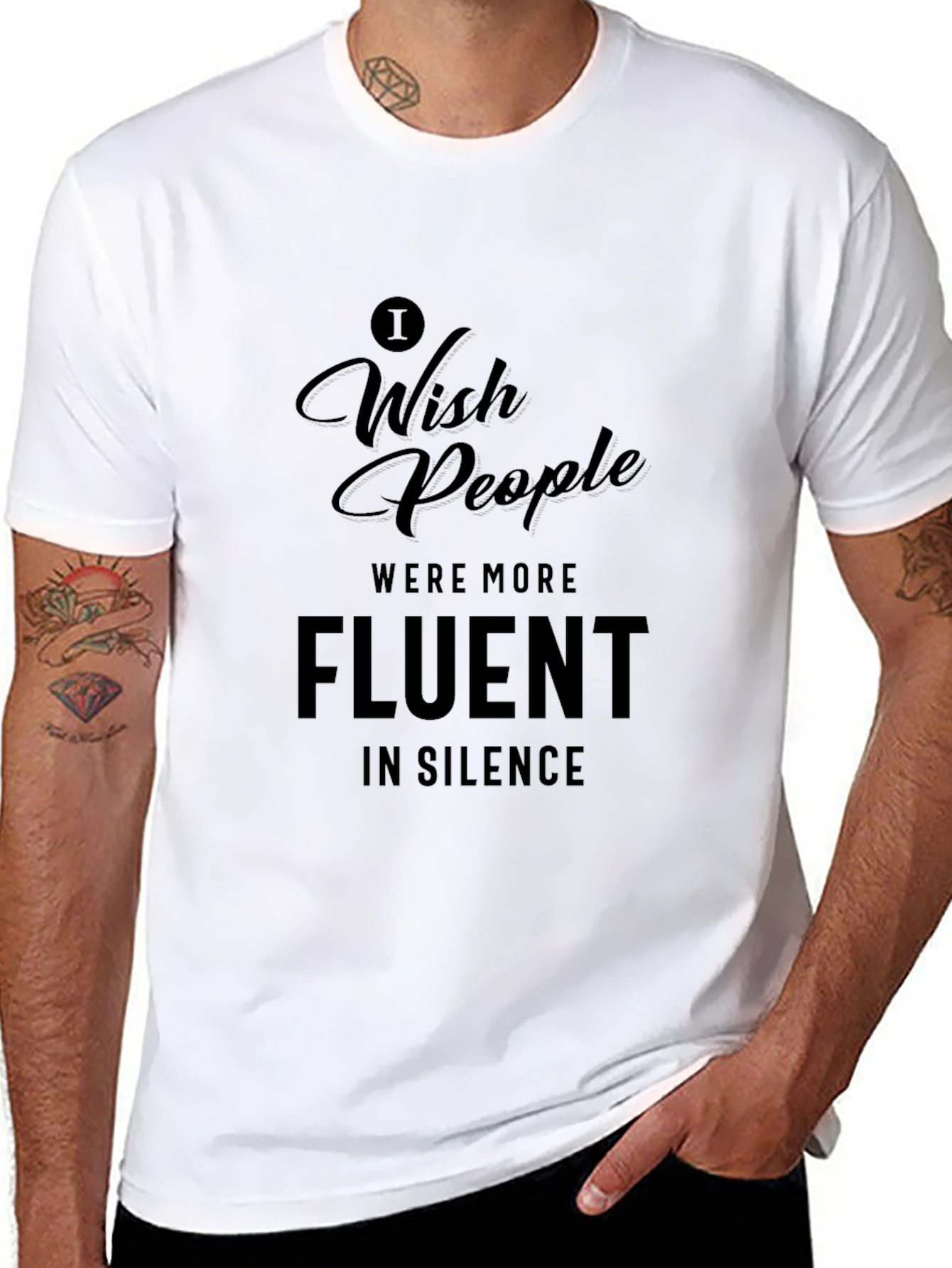 Fluent In Silence Graphic T-Shirt