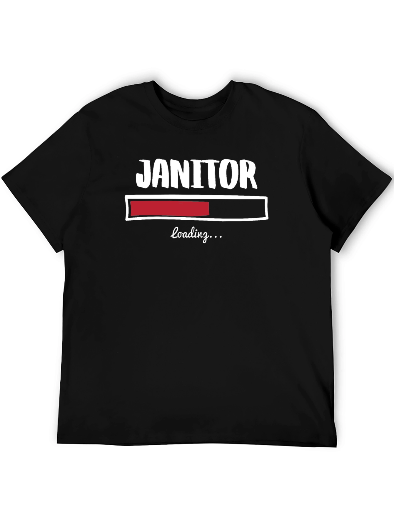Janitor Loading T-Shirt - Funny Cleaning Crew Apparel