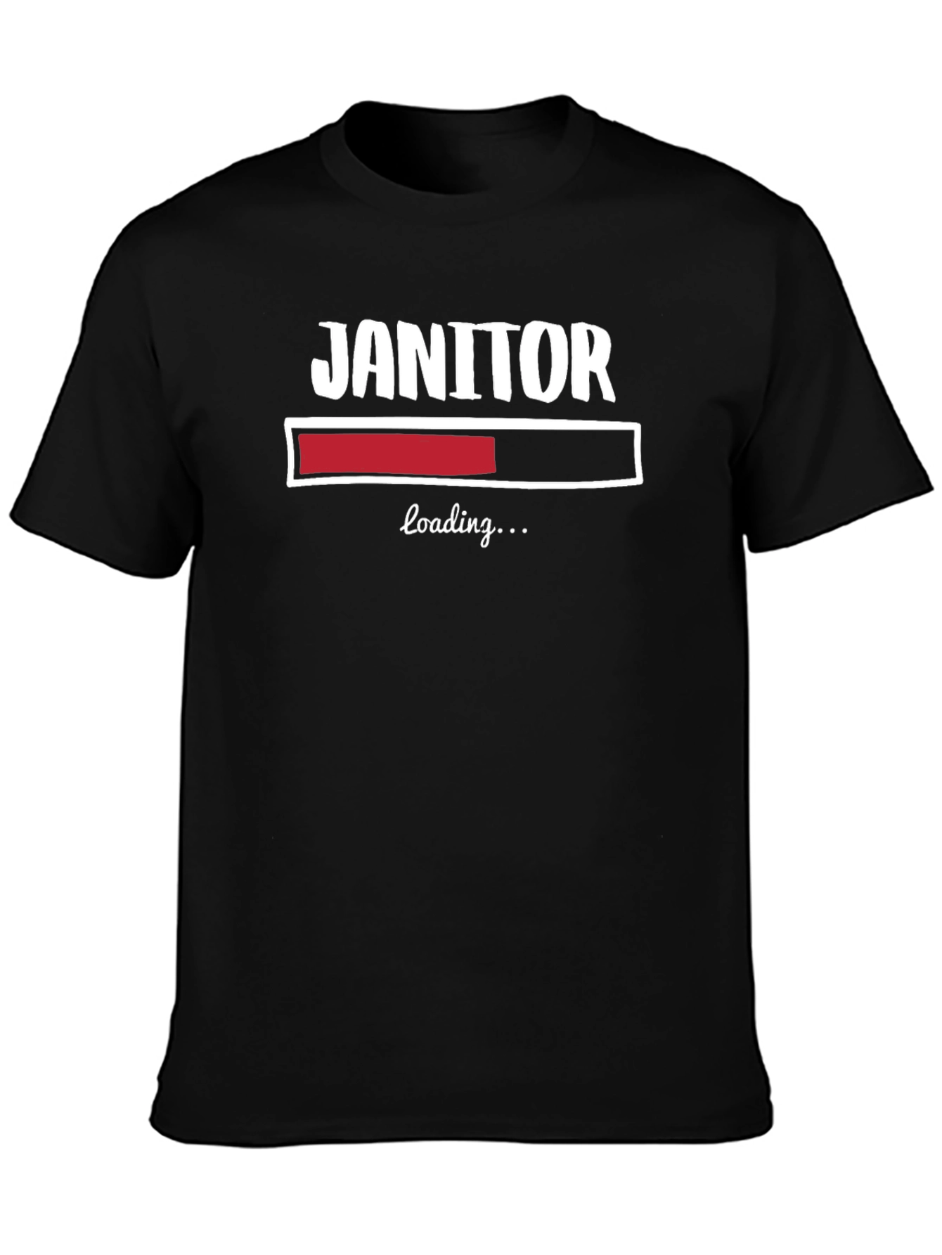 Janitor Loading T-Shirt - Funny Cleaning Crew Apparel