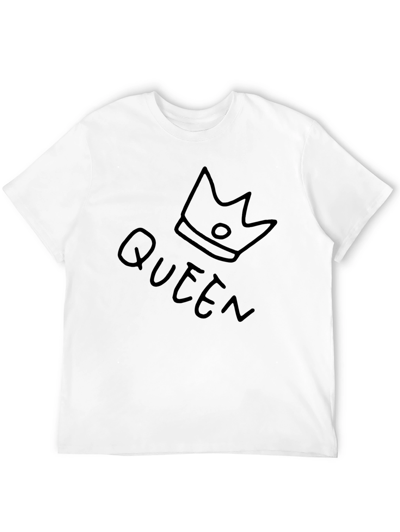 Queen Crown Graphic Black T-Shirt