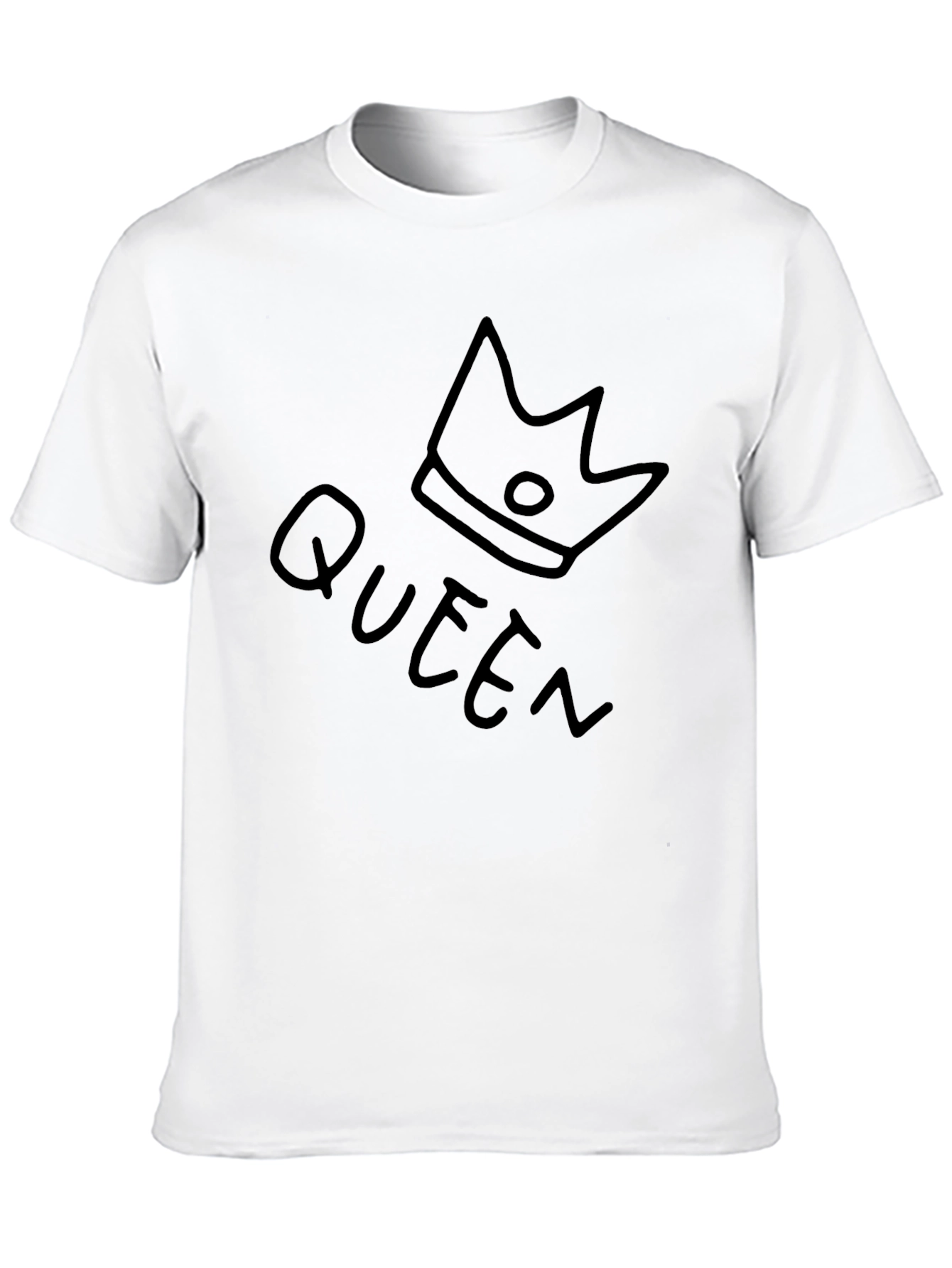 Queen Crown Graphic Black T-Shirt