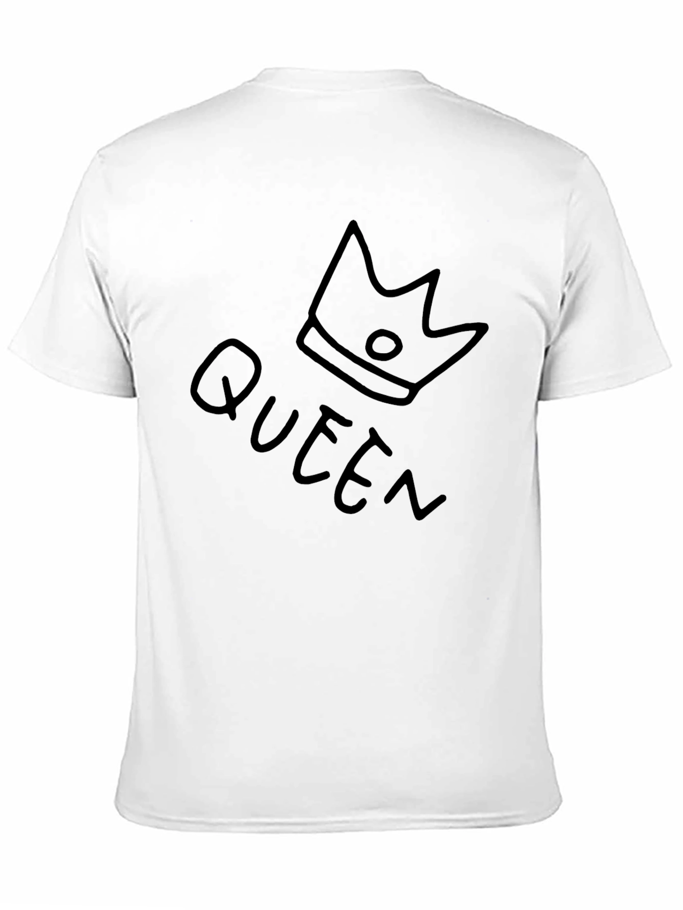 Queen Crown Graphic Black T-Shirt