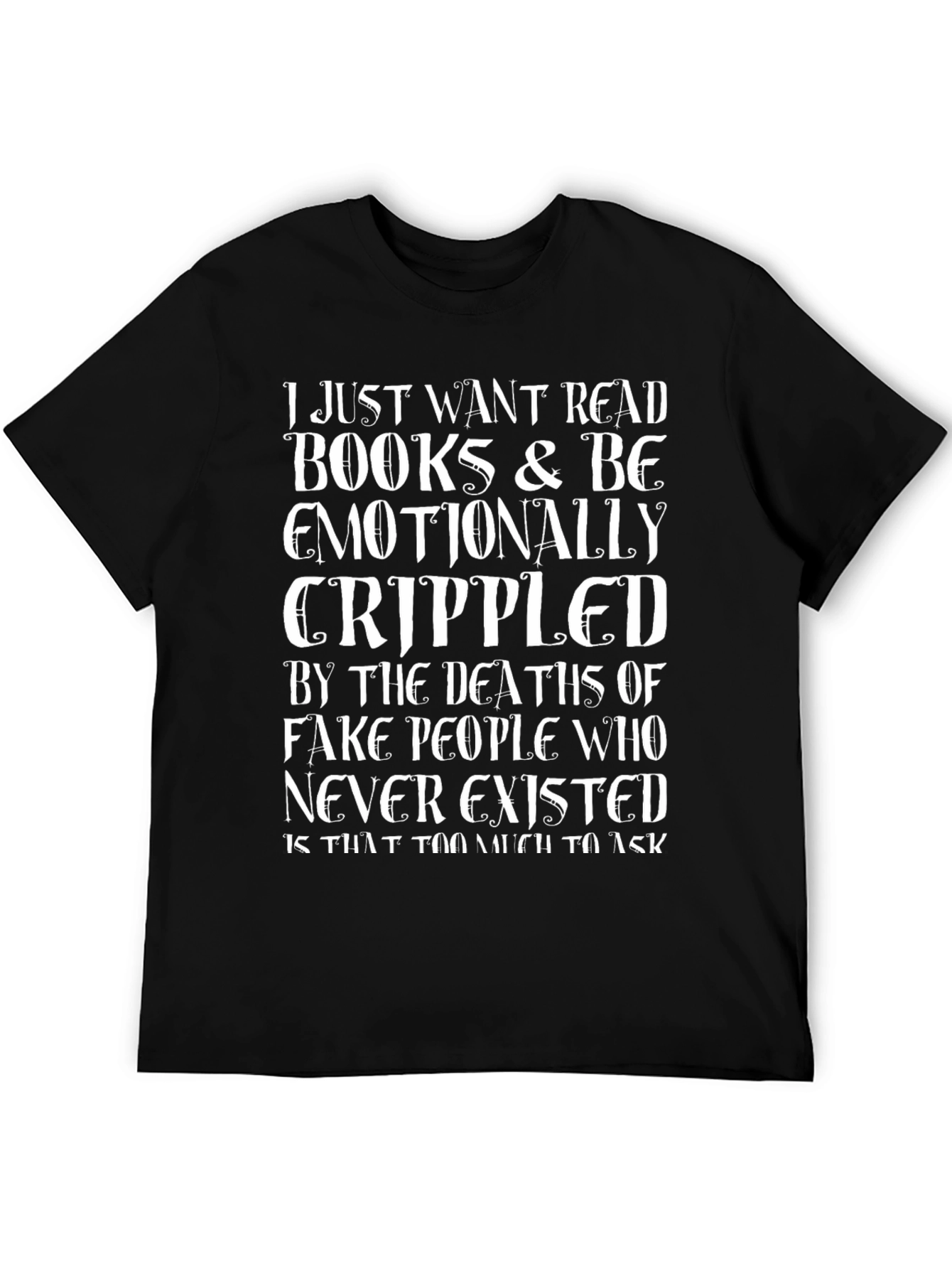 Book Lover Graphic Tee - Emotional Cripple T-Shirt