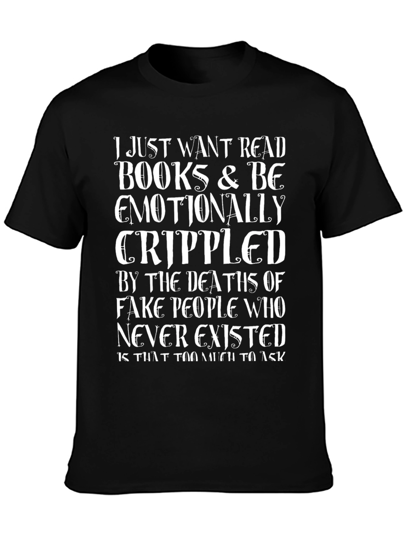 Book Lover Graphic Tee - Emotional Cripple T-Shirt
