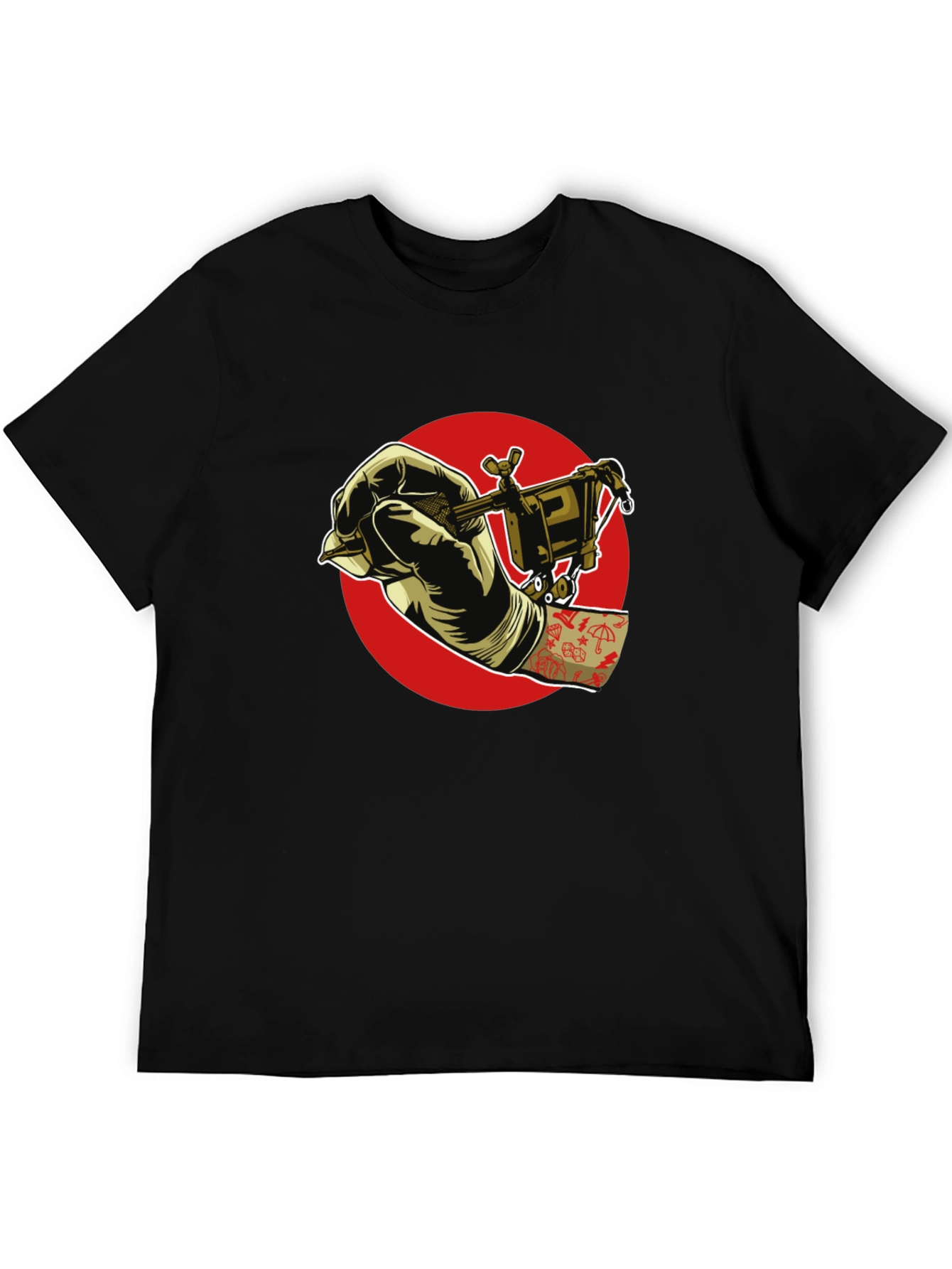 Tattoo Artist Black Graphic T-Shirt