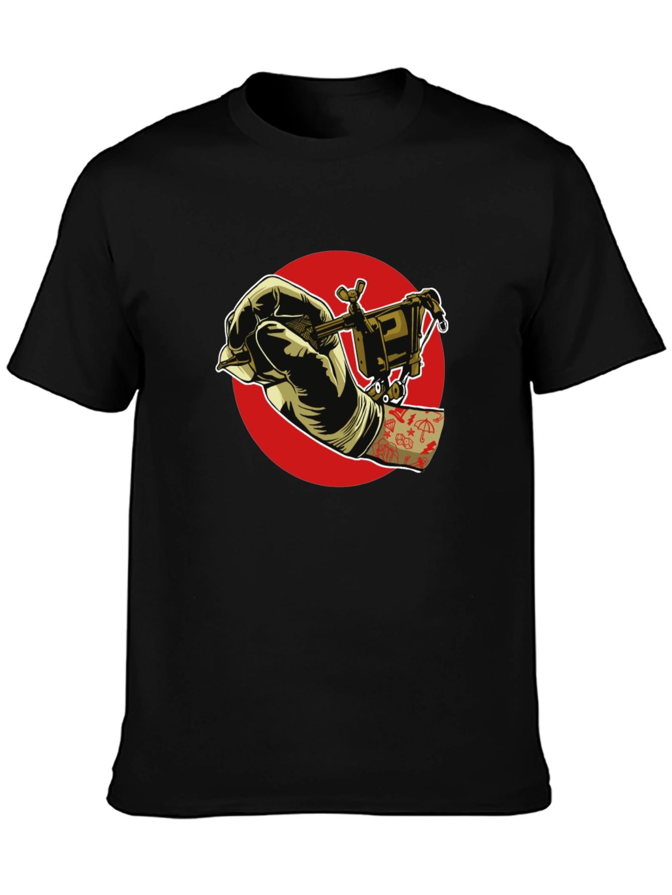 Tattoo Artist Black Graphic T-Shirt
