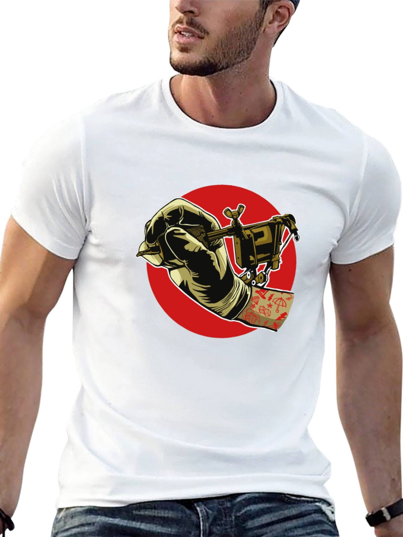 Tattoo Artist Black Graphic T-Shirt