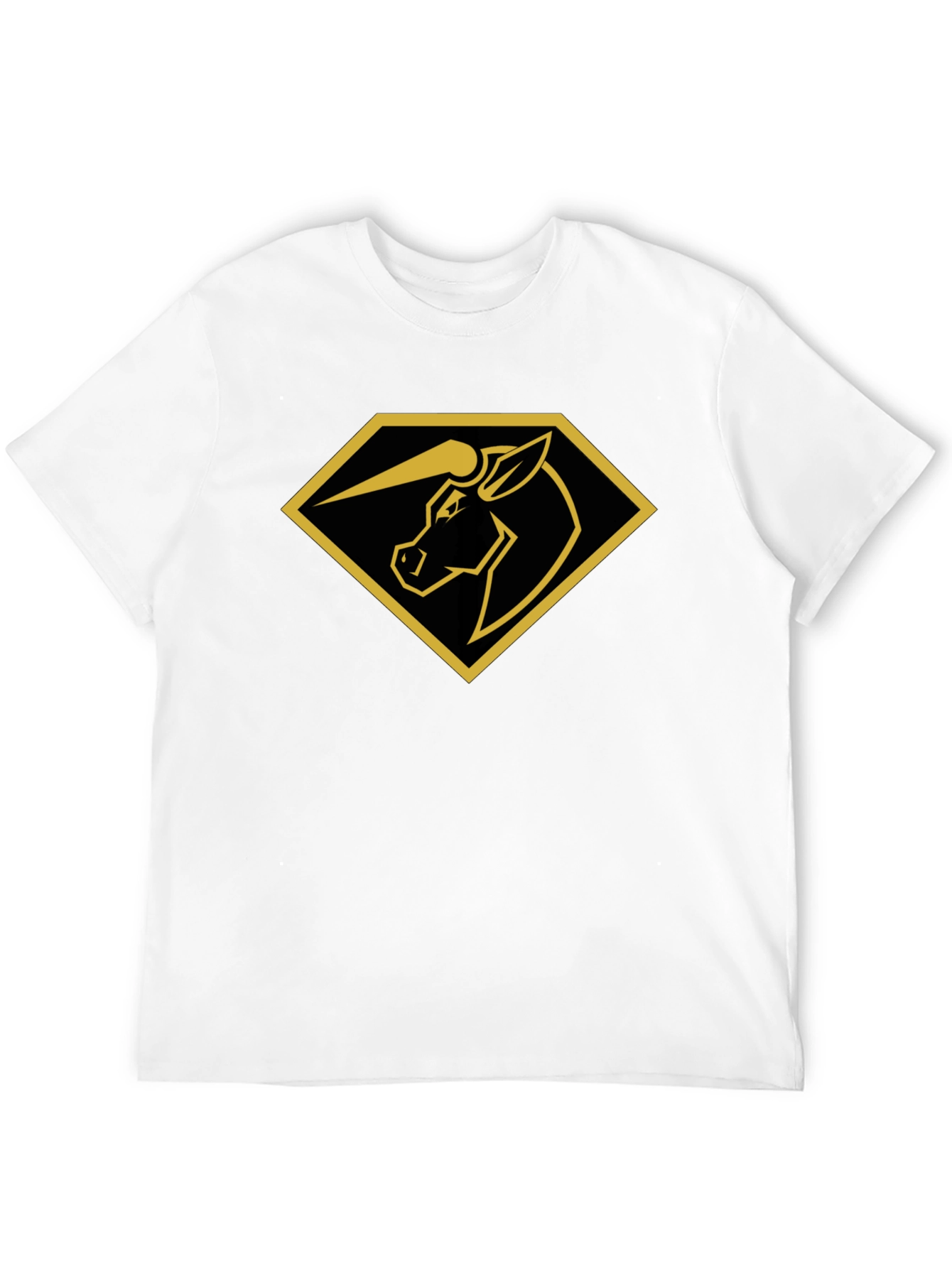 Unicorn Diamond Graphic Tee - Black