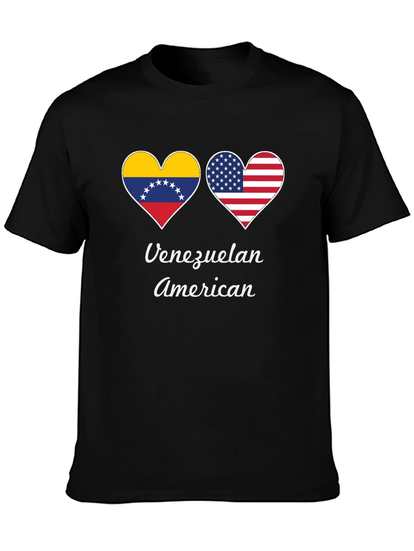 Venezuelan American Heart Flag T-Shirt